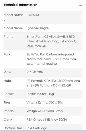 Cannondale Synapse Tiagra 2021