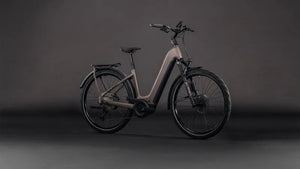Cube Kathmandu Hybrid EXC 800wh Easy Entry 2026 Electric Hybrid Bike - Cedar/Chrome