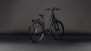 Cube Kathmandu Hybrid SLX 800wh Easy Entry 2026 Electric Hybrid Bike - Silverdust/Chrome