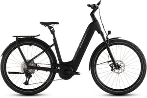 Cube Kathmandu Hybrid SLX 800wh Easy Entry 2026 Electric Hybrid Bike - Silverdust/Chrome