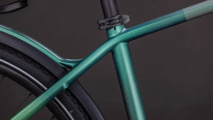 Cube Kathmandu Hybrid C:62 SLT 400X 2026 Electric Hybrid Bike - Seafoam/Chrome