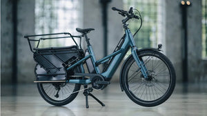Cube Longtail Hybrid Family 800wh 2026 Electric Hybrid Bike - Royalgreen/Black
