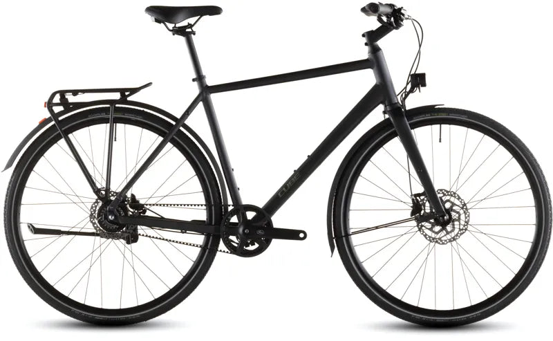 Cube Nulane Comfort EXC FE 2026 Flat Bar Gravel Bike - Grey/Chrome
