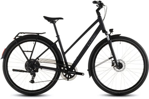 Cube Touring One Trapeze 2026 Hybrid Bike - Night/Chrome