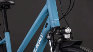 Cube Touring One Trapeze 2026 Hybrid Bike - Bluebird/Grey