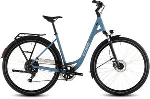 Cube Touring One Easy Entry 2026 Hybrid Bike - Bluebird/Grey